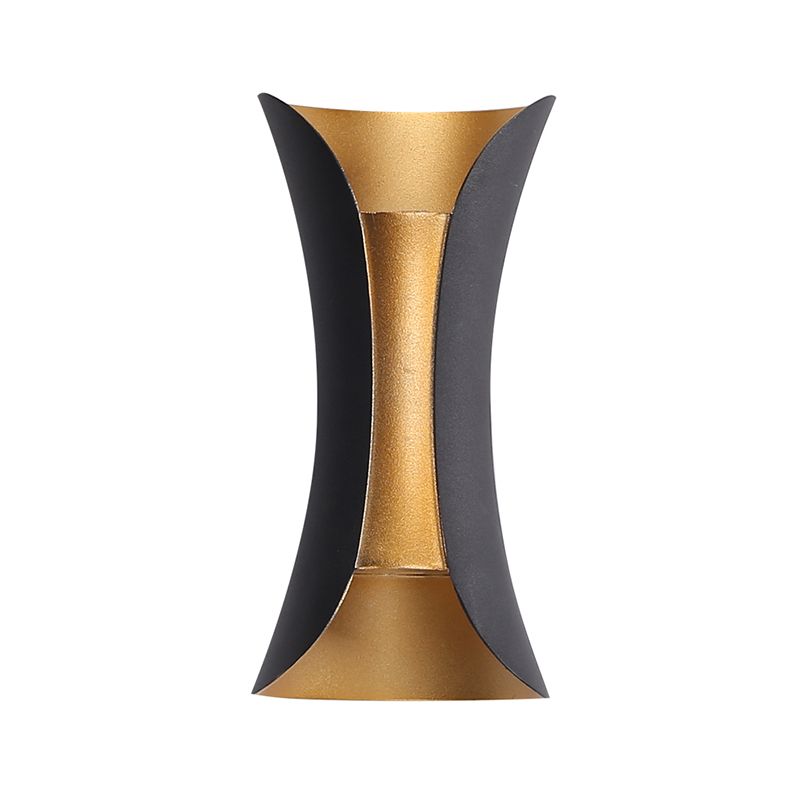 Éclairage d'applications mural incurvé métal