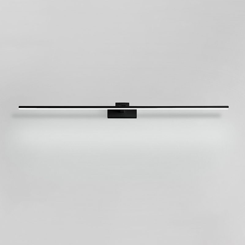 Modern Minimalist Style Linear Wall Mounted Vanity Lights Aluminum 1 Light Vanity Mirror Lights for Bathroom
