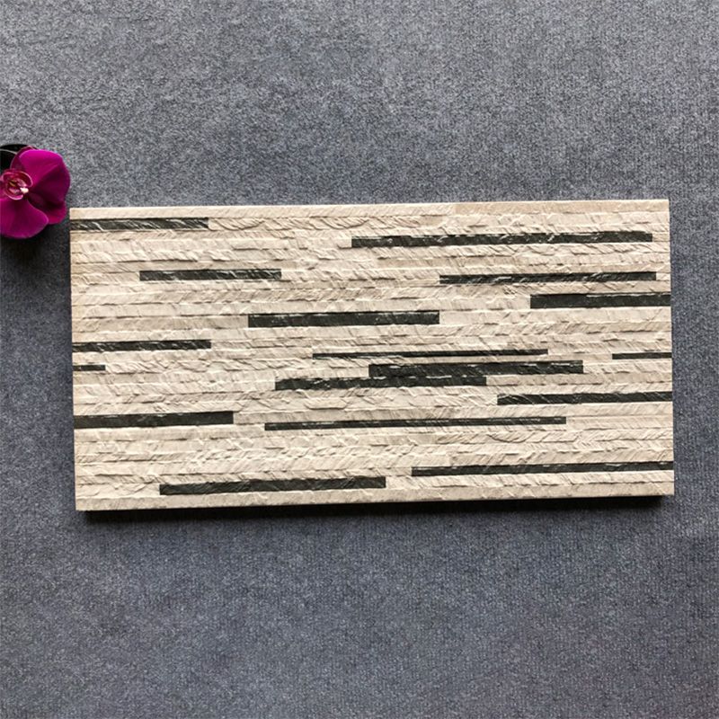 Modern Style Wall Tile Stacked Stone Texture Straight Edge Waterproof Wall Tile