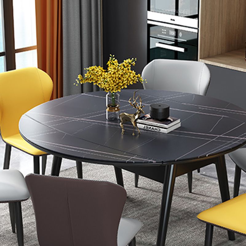 Modern Stone Scalable Dining Table Rubber Leg for Dining Room