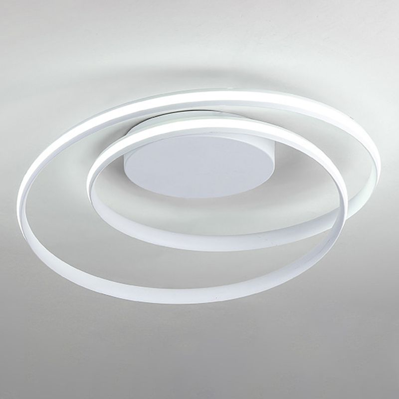 Simplicity Circle Ceiling Flush Mount Light Metal LED Bedroom Close to Ceiling Lamp