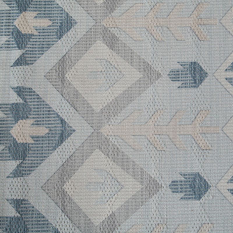 Gray Tone Modern Area Carpet Cotton Ethnic Printing Indoor Rug Easy Care Carpet for Living Room