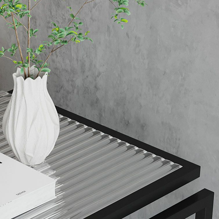 17.72" Tall Contemporary Style Side End Table Metal Frame Sofa Side Accent Table