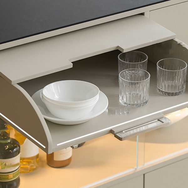 Modern Stationary Kitchen Island Granite Top Kitchen Island Table with Drawer