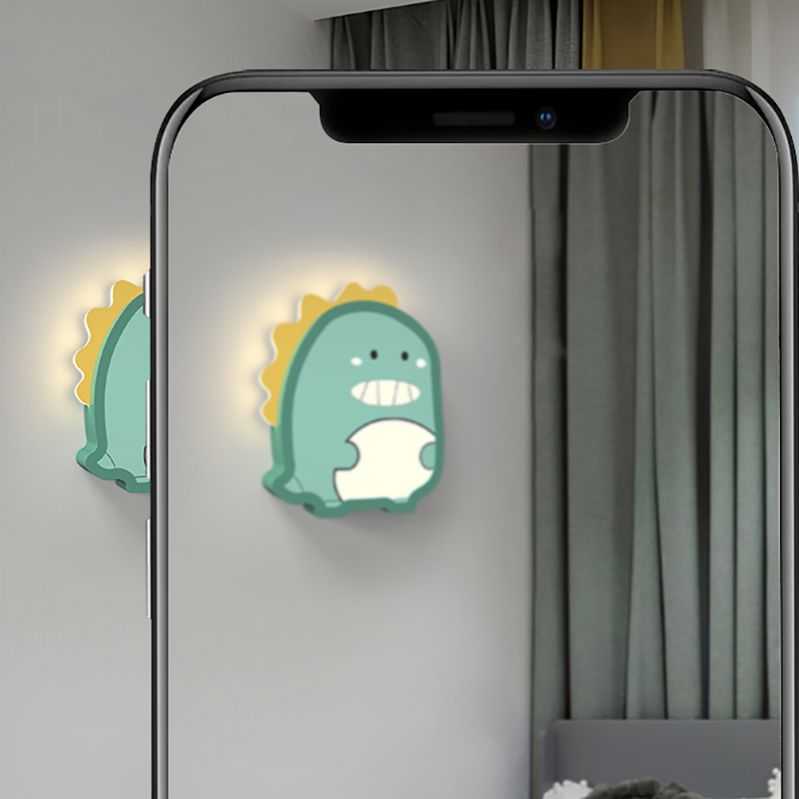 Stile per bambini a forma unica muro di metallo 1 luce da parete leggera luce