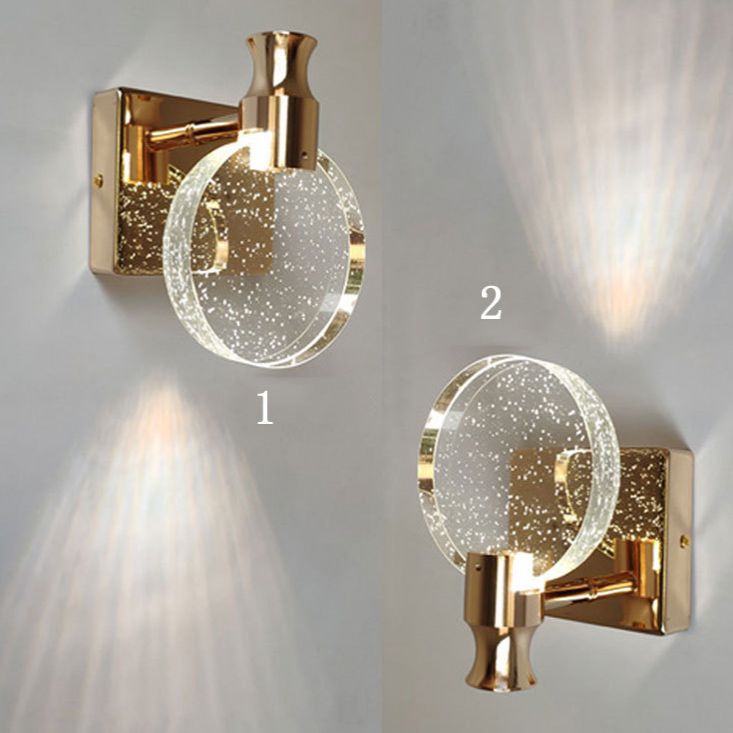 Noordse lichte extravagante stijl gewapende ijdelheid SCONCE Lights Crystal Single Vanity Lamp