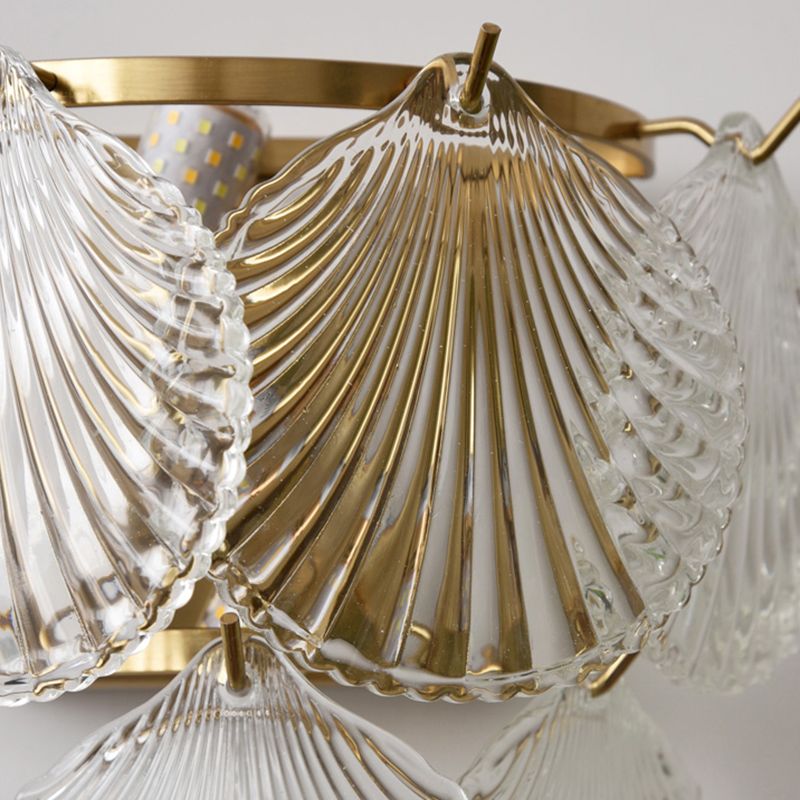 Postmodern Wall Light Sconce Glass Shade Wall Light Fixture for Bedroom