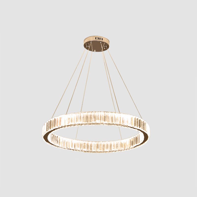 K9 Crystal Hanging Lights Minimalism Chandelier Lighting Fixtures for Living Room