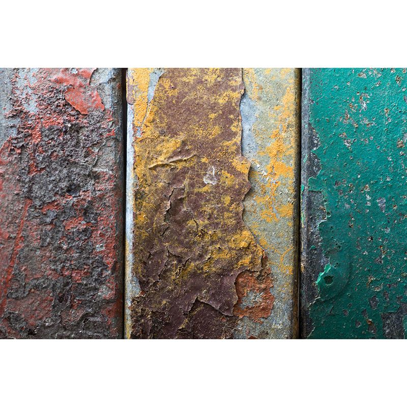 Light Color Metal Wall Mural Wallpaper Industrial Decorative Eco-friendly Wall Covering