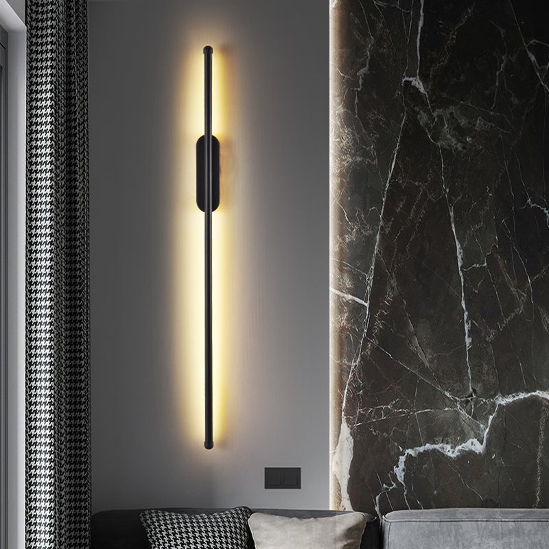 Forma lineare in metallo sconce moderno stile moderno 1 lampada da supporto da parete leggera