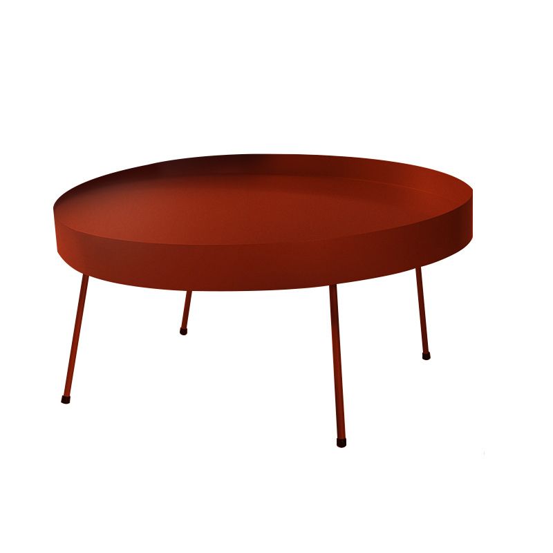 Geometric Metal Coffee Table Modern 4 Legs 15.7''/23.6''/31.5'' Cocktail Table
