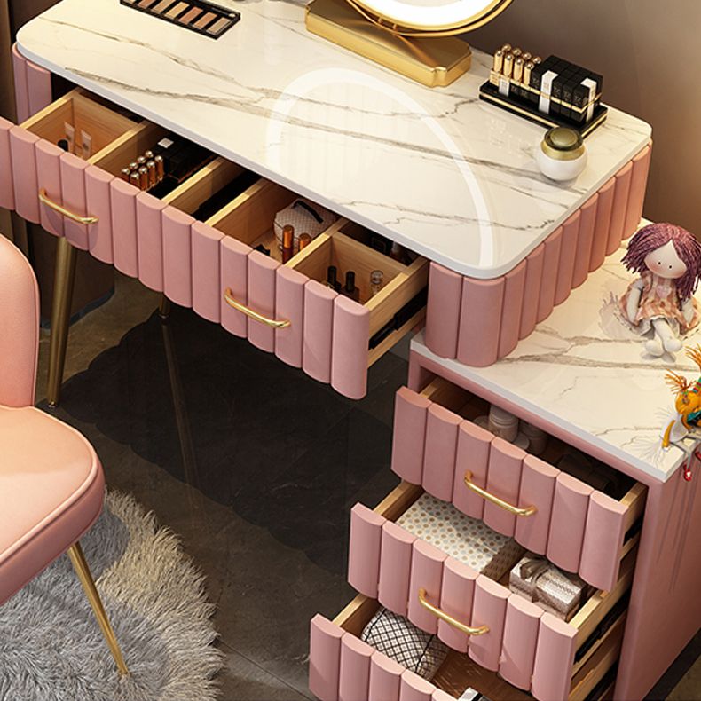 Wooden Makeup Vanity Storage Box Vanity Dressing Table for Bedroom