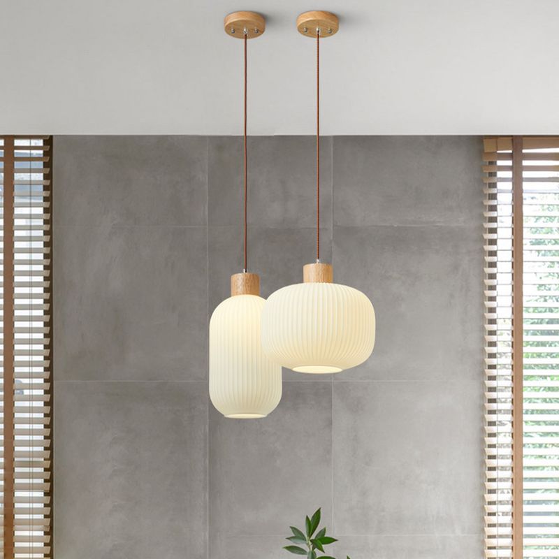 Weiße Glas Einfachheit hängend hängendes Einzelbulb Messing Esszimmer Suspension Anhänger