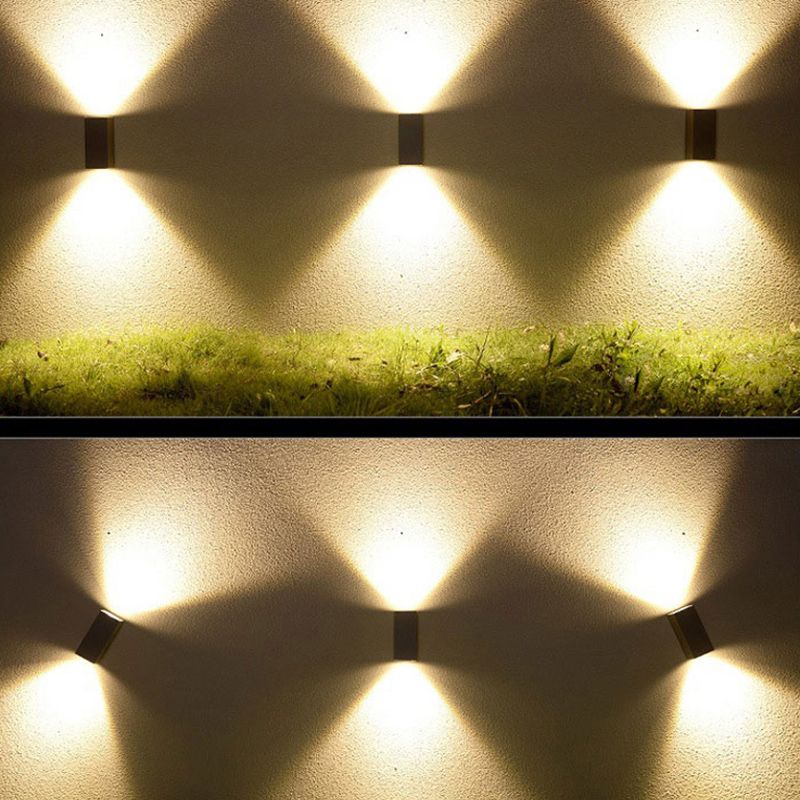 Stile moderno la lampada nera di scarpa da lampada geometrica in alluminio funce illuminazione sconde