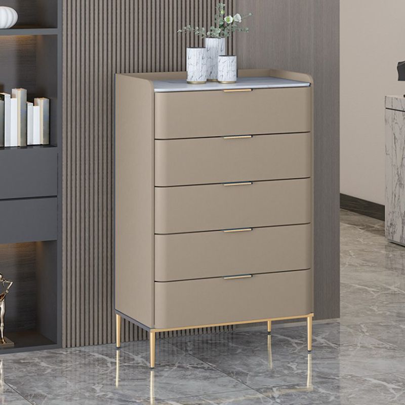 23.62" H x 15.74" L Contemporary Wood Accent Chest with Drawers