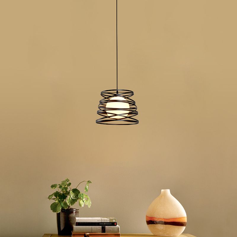 Accesorio de iluminación colgante de metal de cono estilo contemporáneo de luz colgante para comedor