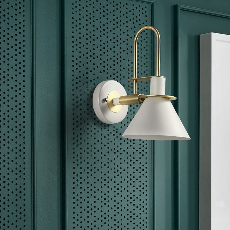 Cone Shape Metal Sconce Light Modern Style Wall Lamp for Dining Room