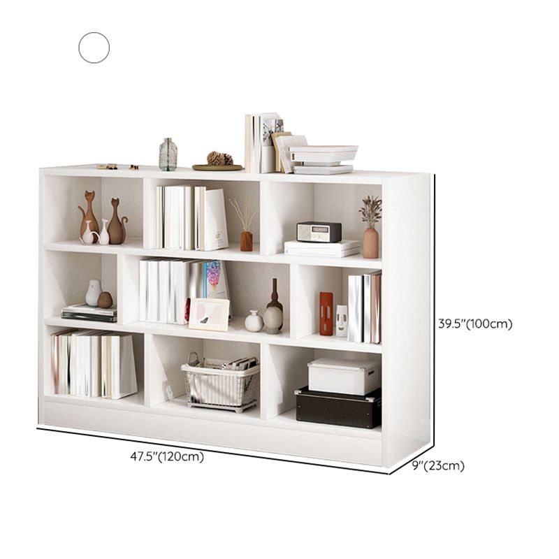 Scandinavian Engineered Wood Bookshelf Standard Bookcase with Shelves