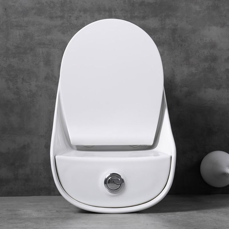 Contemporary Floor Mount Flush Toilet Siphon Jet Ceramic Urine Toilet for Bathroom