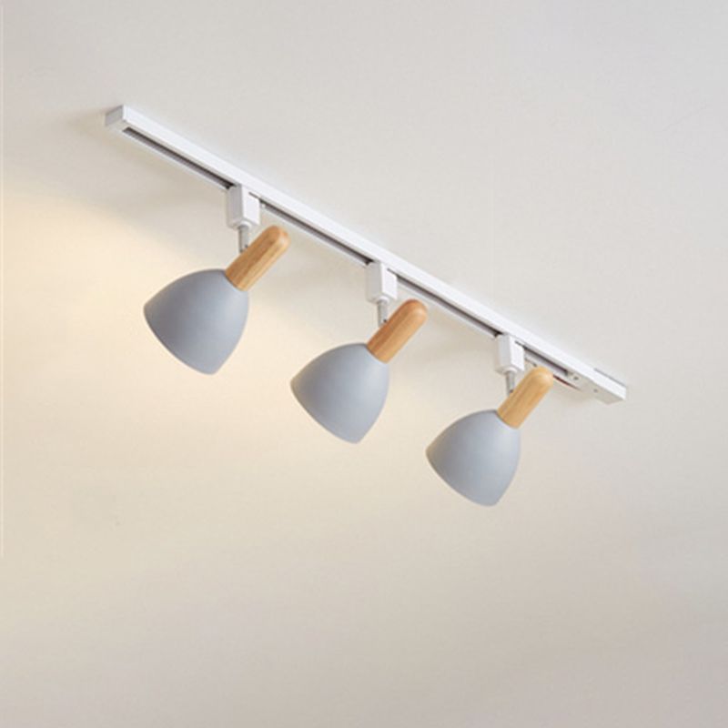 Nordische Schienenbeleuchtungs-Sets, moderner, minimalistischer Macaron-Stil, für Zuhause, Wohnzimmer, Hintergrund, Wand, kommerzielles Bekleidungsgeschäft, Ausstellungsraum, Spotlight
