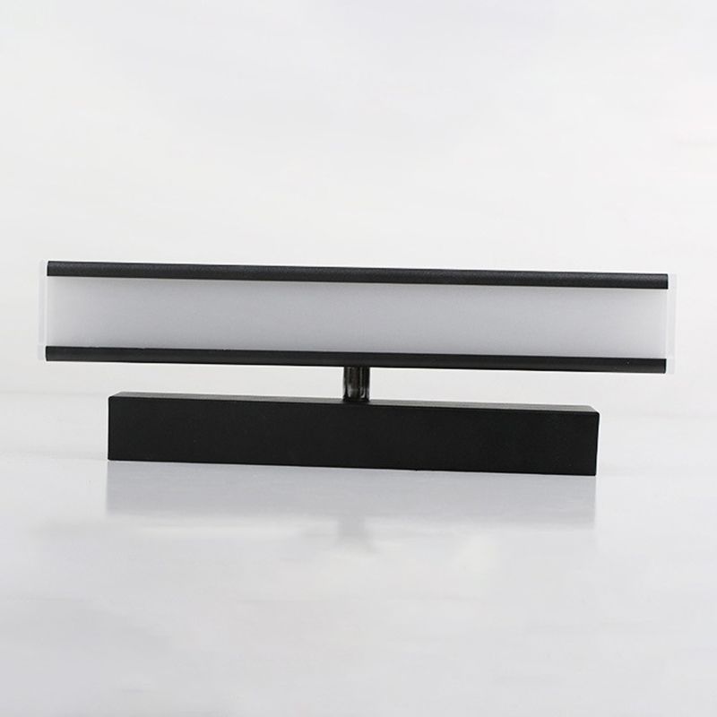 Acryl schwarzer LED -Wandleuchten im modernen prägnanten Stil Aluminium rechteckig rotierbare Wandlampe