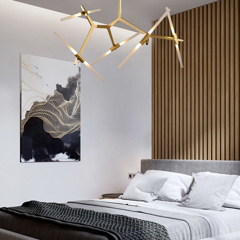 Plafond de lampe à LED multi-lumière contemporaine Light Hanging Light Geométrique moderne Light