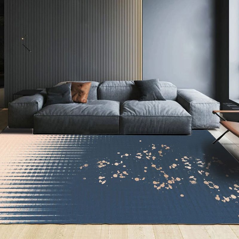 Multicolor Ombre Pattern Rug Polyester Modern Rug Washable Anti-Slip Pet Friendly Area Rug for Living Room