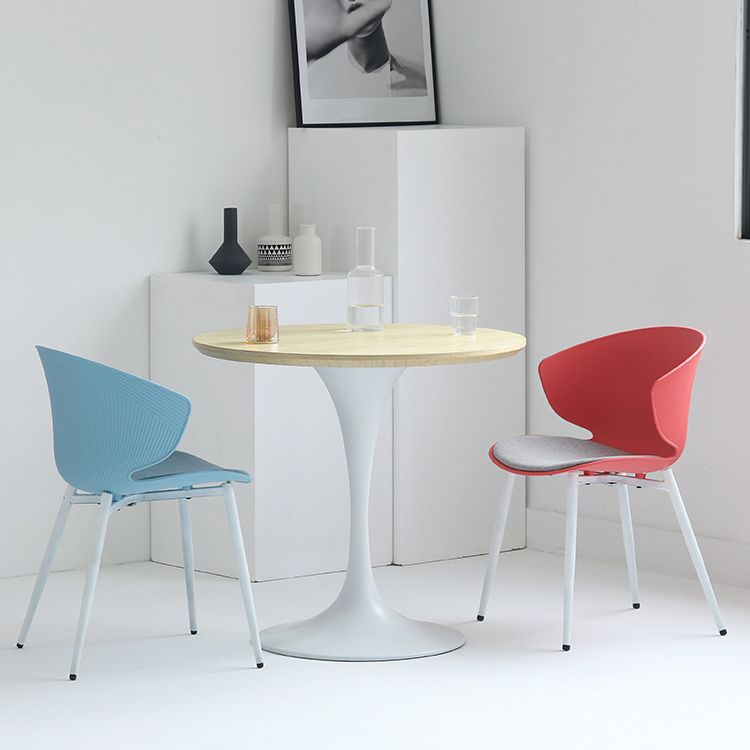 Mesa de comedor de madera sólida redonda Simplicidad de tulipán de tulipán para comedor para comedor