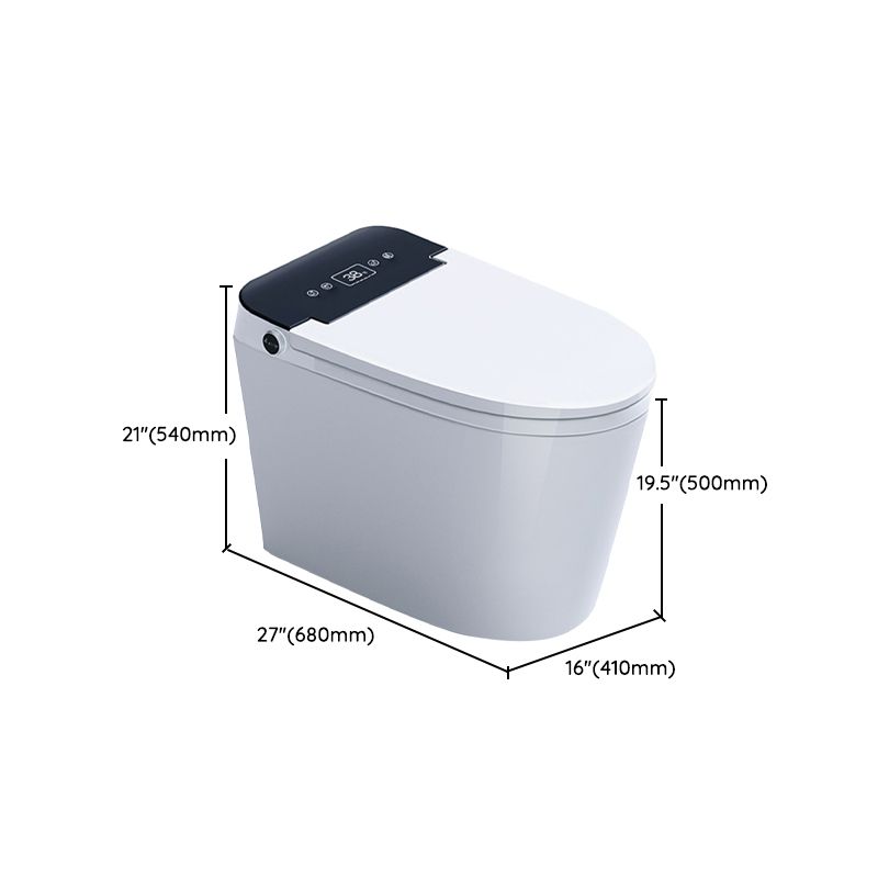 Modern Floor Mount Toilet Bowl White Toilet with Seat for Bathroom