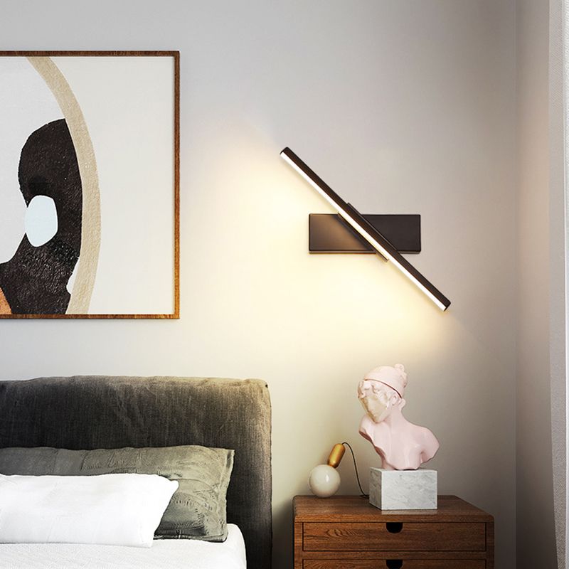 Lampada con applique a LED con applique a parete di semplicità ruotabile con tonalità silicone