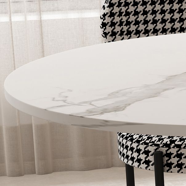 Modern Sintered Stone Dining Table Set 1/2/5 Pieces Dining Set
