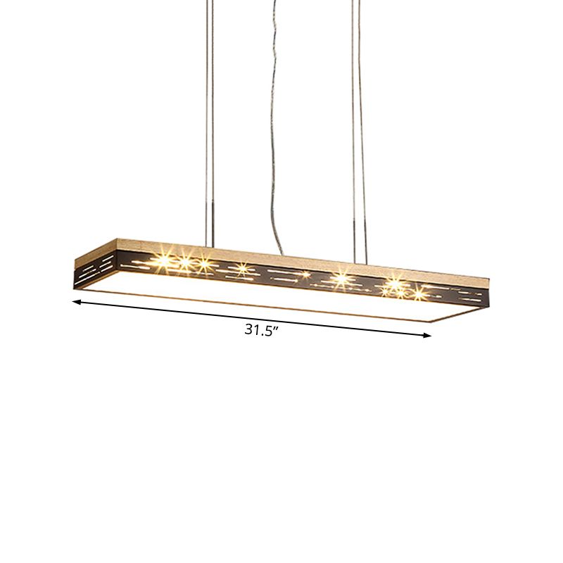 23.5 "/31.5" /35.5 "de ancho lineal de techo lineal de ancho LED moderno Luce colgante de luz en luz cálida/blanca/natural