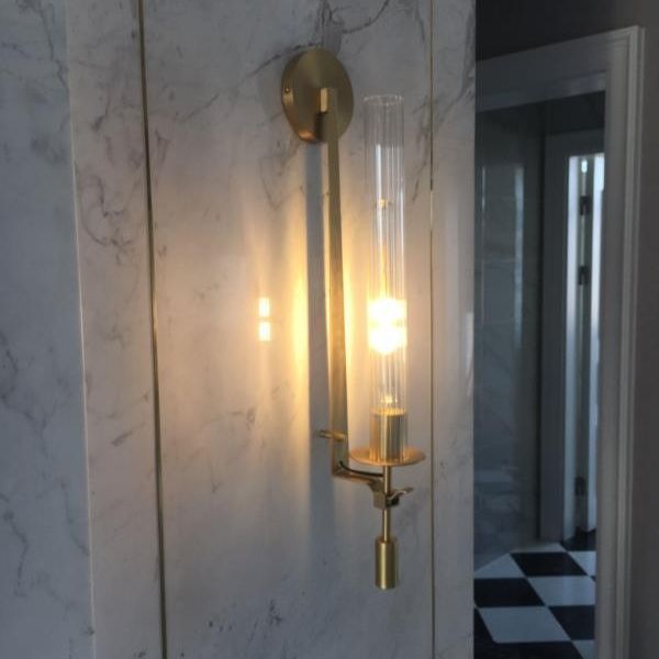 Ultra-moderne Rohrwandleuchten Beleuchtungsglas Wandmontage Leuchte für das Wohnzimmer