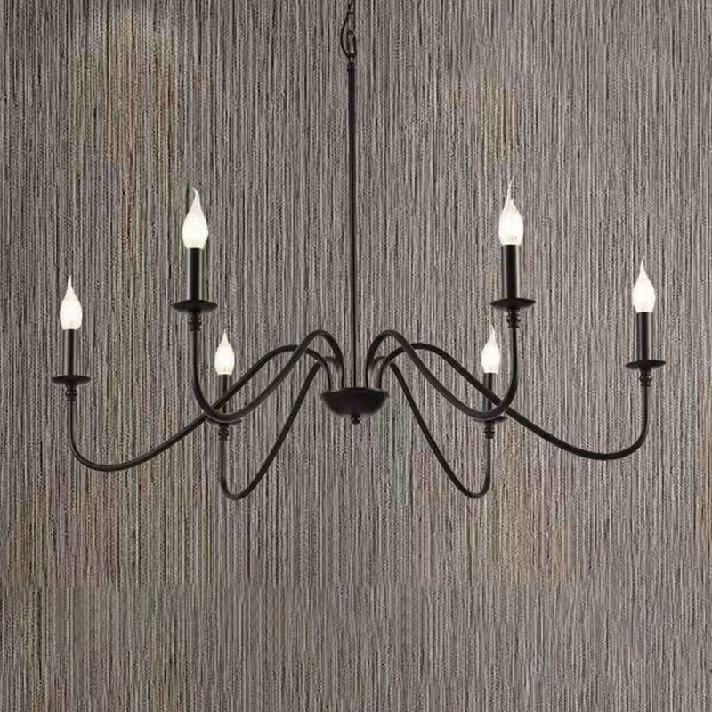 Metalen plafond opgehangen armaturen Vintage kaarsen hangerverlichting voor woonkamer