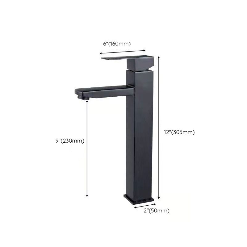 Basic Centered Lavatory Faucet Solid Color Faucet Vessel Sink Bathroom Faucet