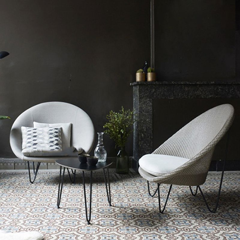 41.34"L x 33.86"W x 36.61"H Contemporary Woven Back Papasan Chair