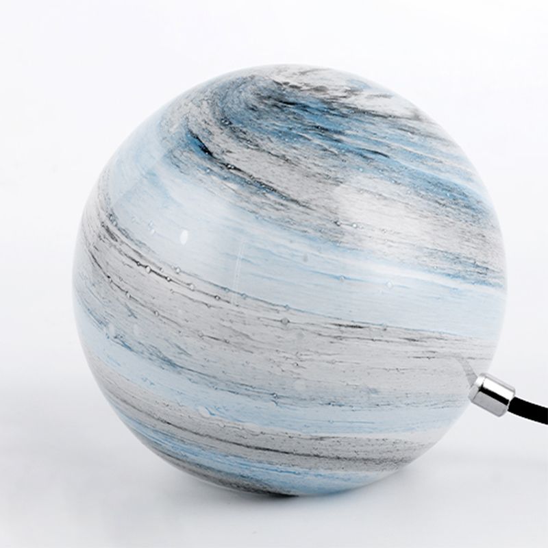 Single Head Modern Glass Sphere Table Lamp Bedroom Living Room Nightstand Lamps
