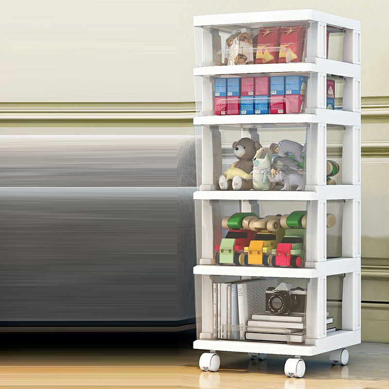 Contemporary Storage Cabinet with Legs 5-drawer Wardrobe Armoire