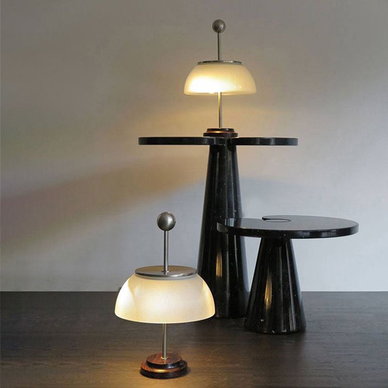 Glass Dome Table Lamp Modern Style 1 Light Night Table Lamps