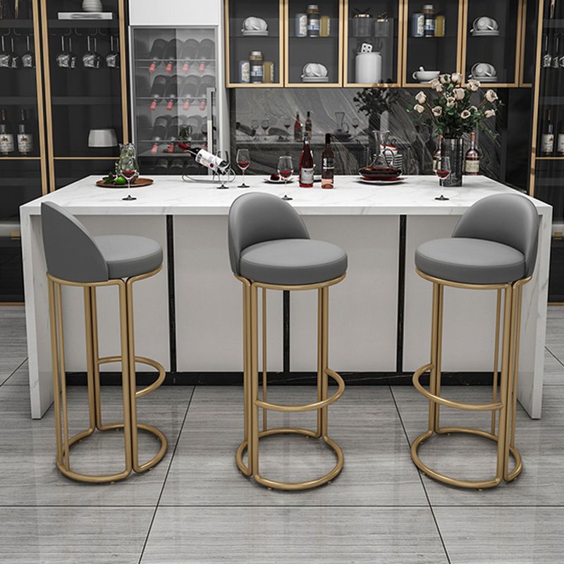 Glam 1/2/5 Pieces Sintered Stone Bar Table Set Round Counter Set for Home Use