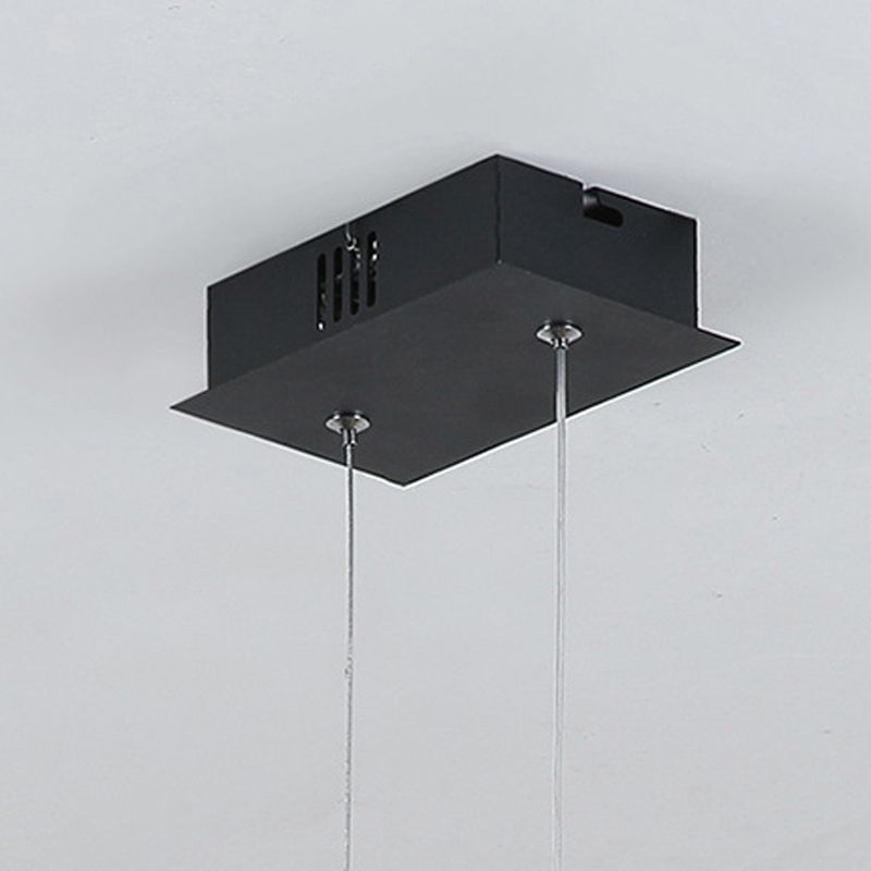 Modern Kitchen Island Lighting Black/White LED Ceiling Light for Foyer