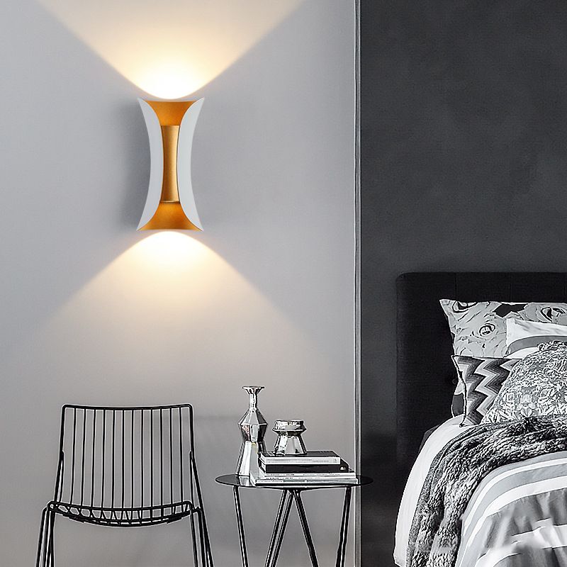 Modern Wall Washer Lighting Minimalist Metallic LED Wall Sconce for Sitting Room