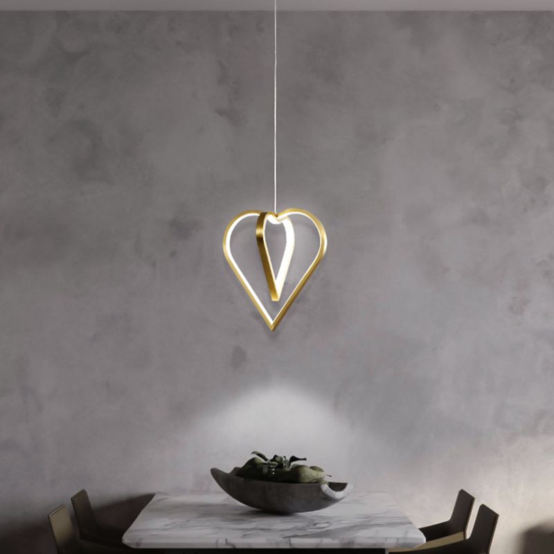 Gold Metal Hanging Light Postmodern Style Pendant Light Hanging Light for Clothing Shop