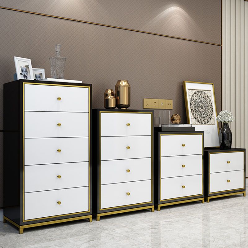 15.6-inch W Glam Dresser Manufactured Wood Storage Chest with 2/3/4/5 Drawers