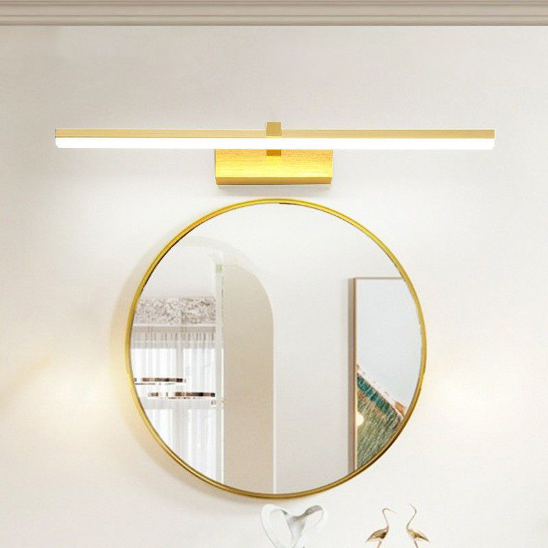 Modern Style Mirror Cabinet Bathroom Wall Lights Metal Linear Shade LED Ambient Vanity Lighting