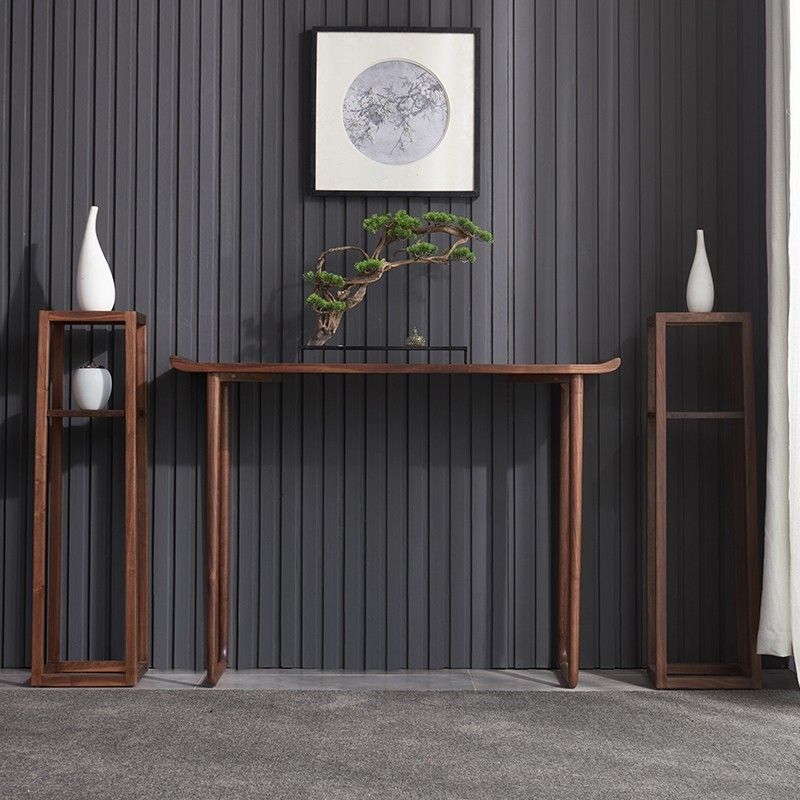 Pine Solid Wood Console Table,11.81inch Wide, Hall Accent Rectangle Table