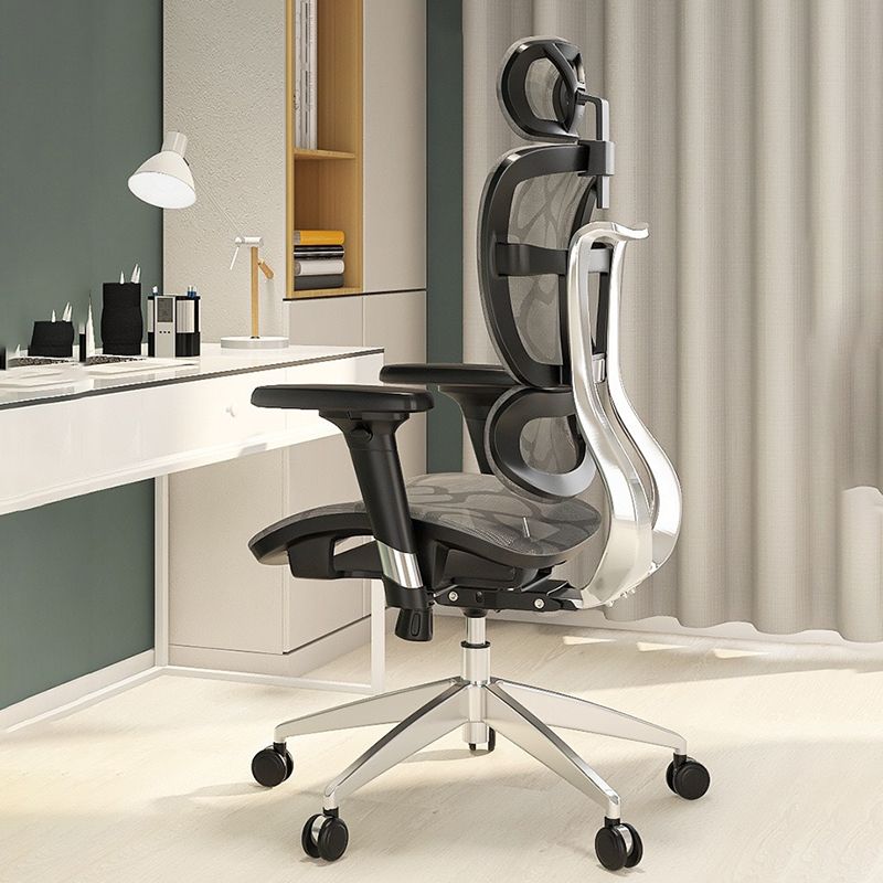 Removable Arms Chair Modern Adjustable Seat Height Swivel Chair with Wheels