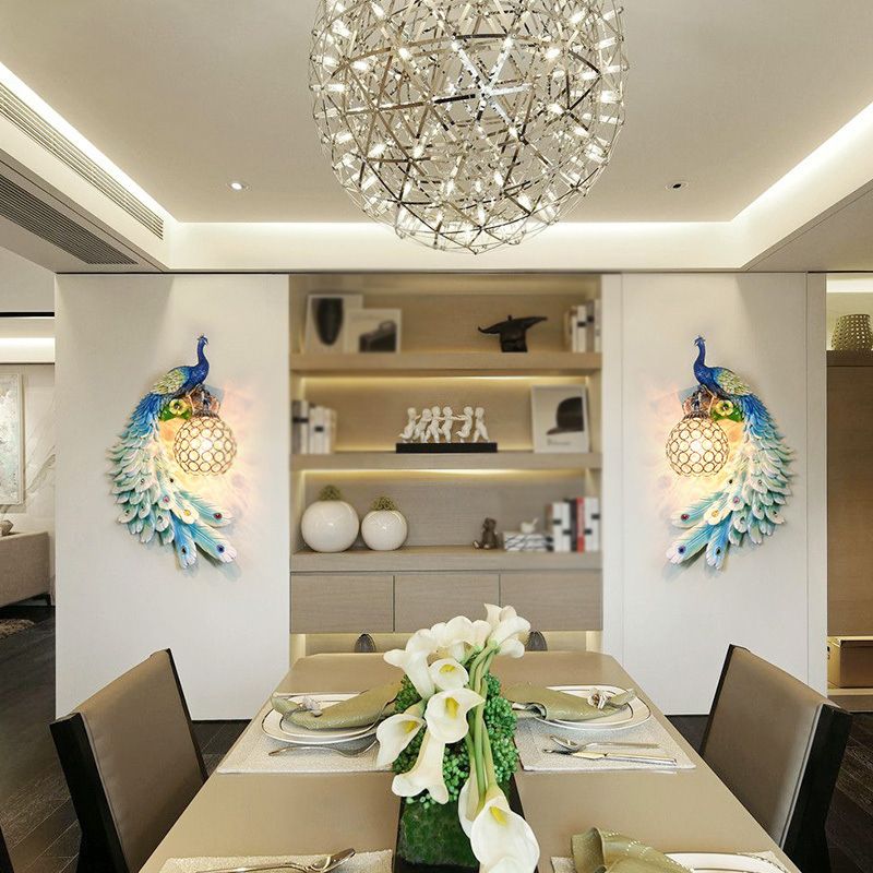 1 lampade a parete a sfera leggera applique in stile moderno