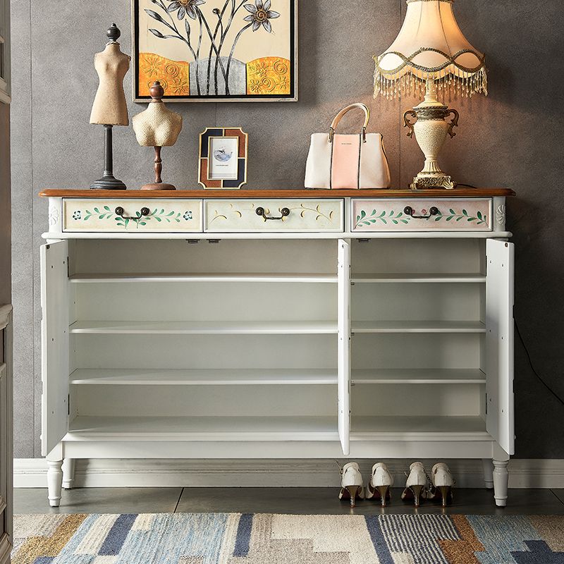 Industrial Painted Accent Cabinet Two/Three Drawers Wood Chest