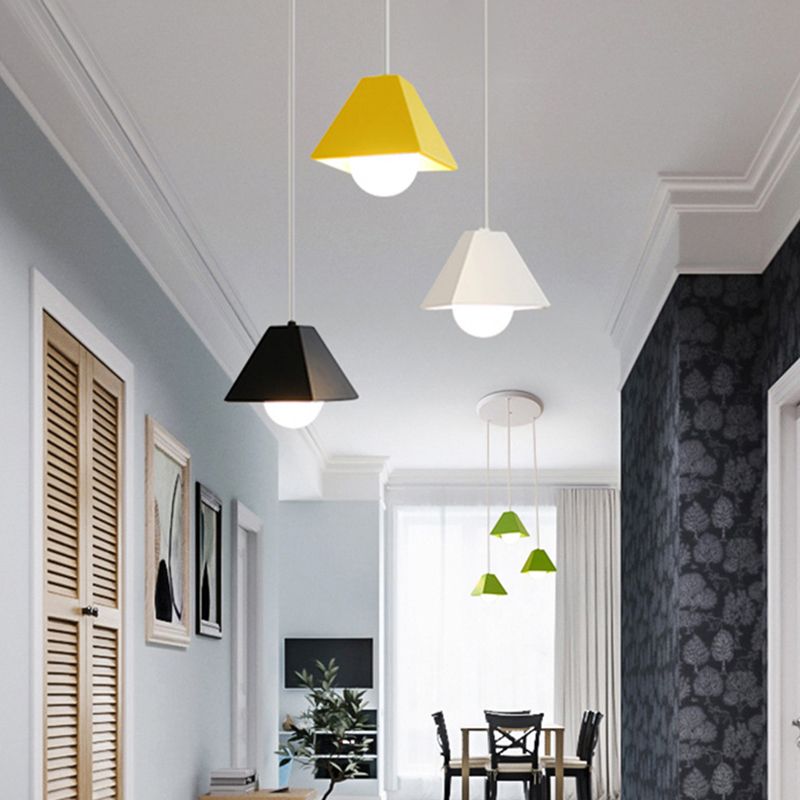 6.7 Inches Wide Macaroon Style Mini Pendant Light Contemporary Simplicity Colorful Hanging Light for Bar Restaurant